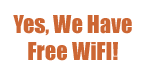 free wifi is available at this restaurant